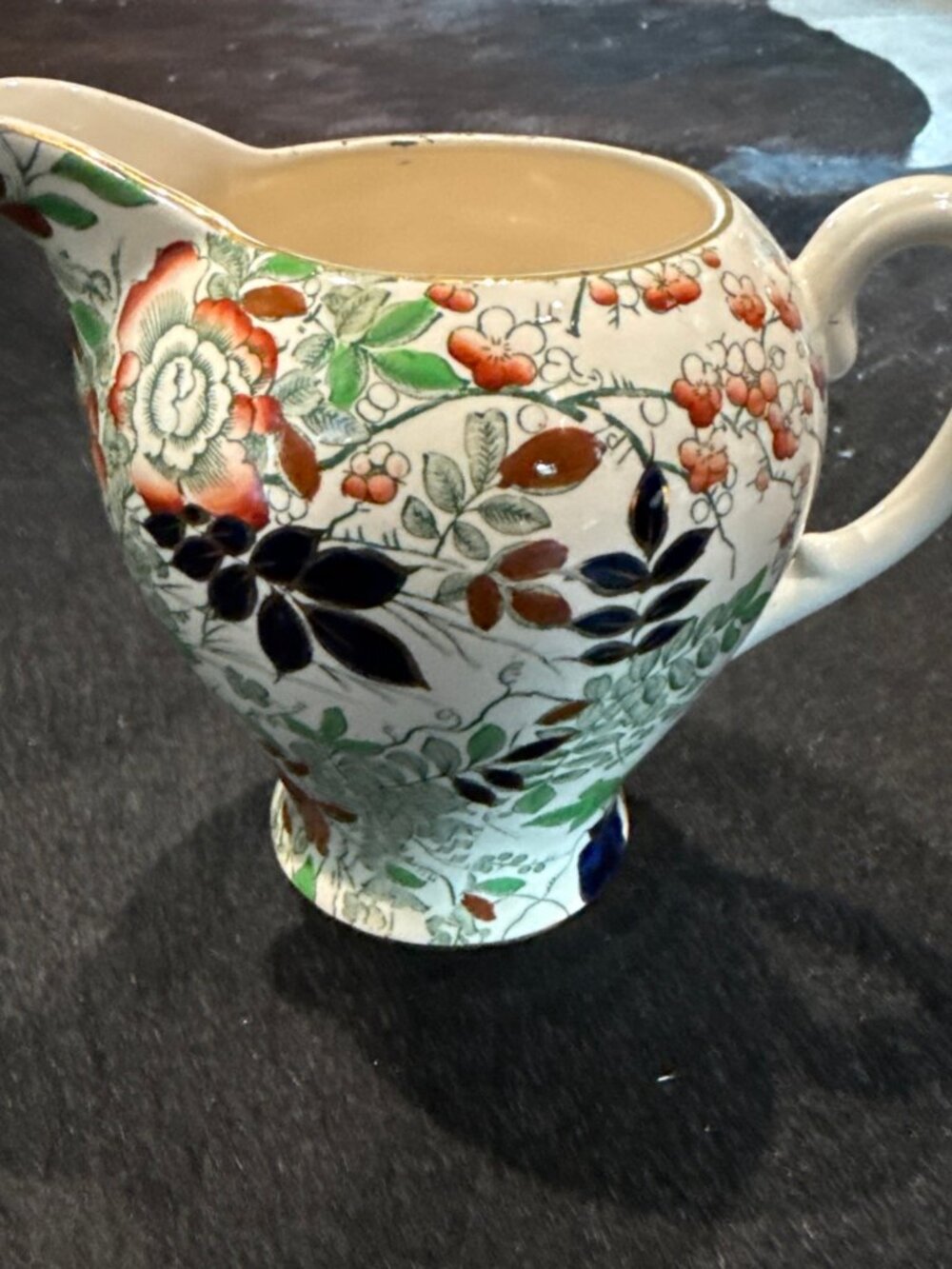 Vintage ROYAL CAULDON Creamer  Bittersweet Pattern Made in  England